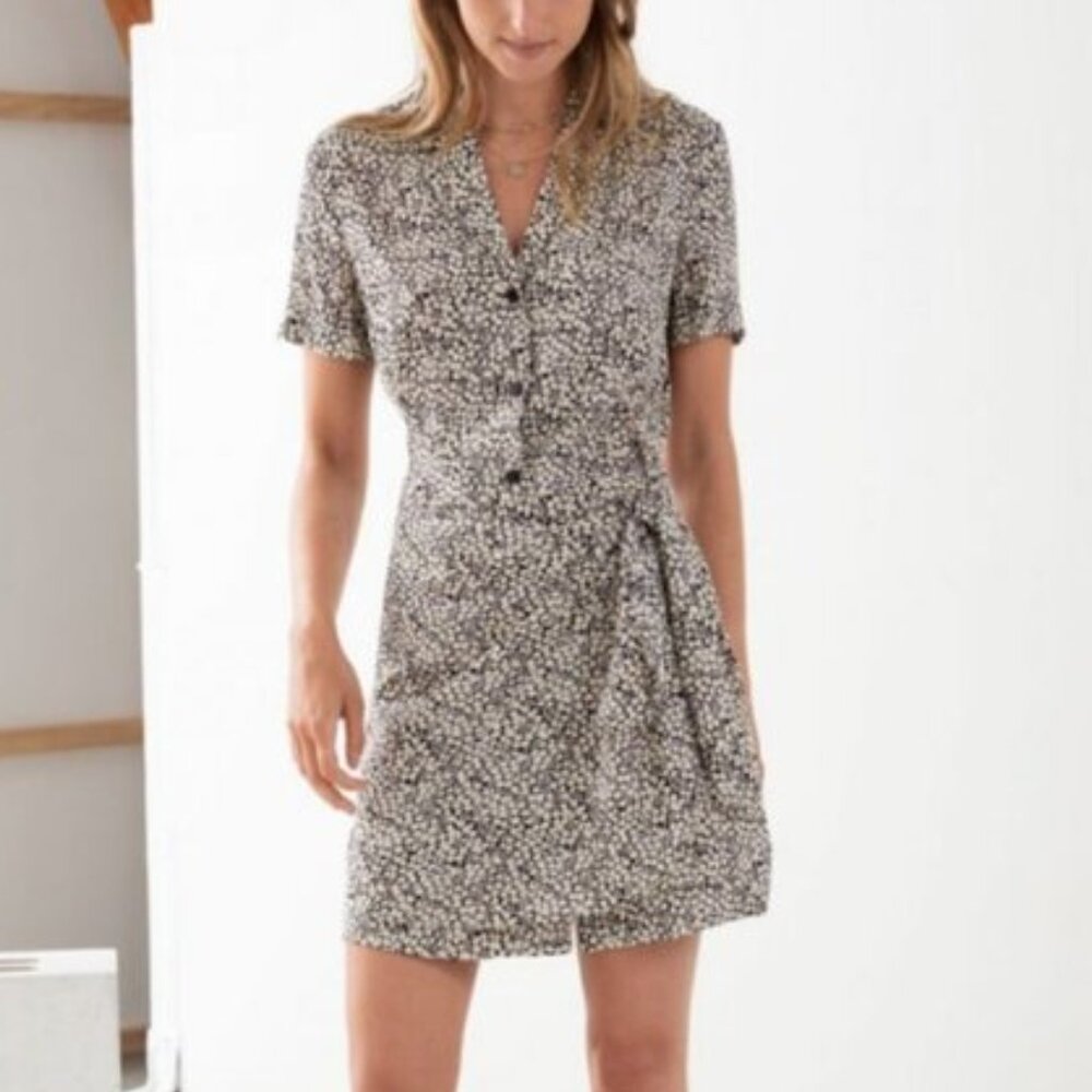 & Other Stories Stockholm Atelier Floral Wrap Dress, Women Size US 2 / EUR 34